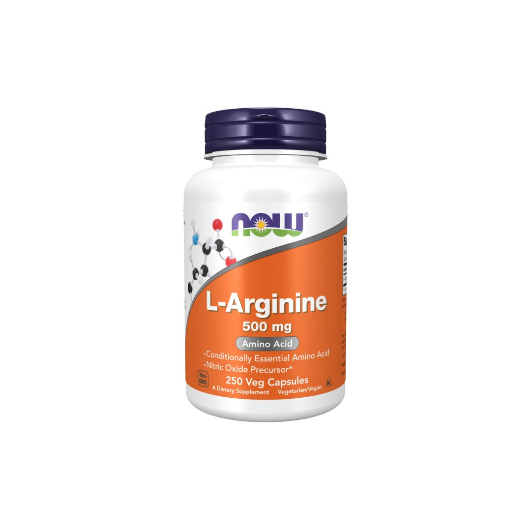 L-Arginin 500 Mg 250 Vegetarische Kapseln Now Foods