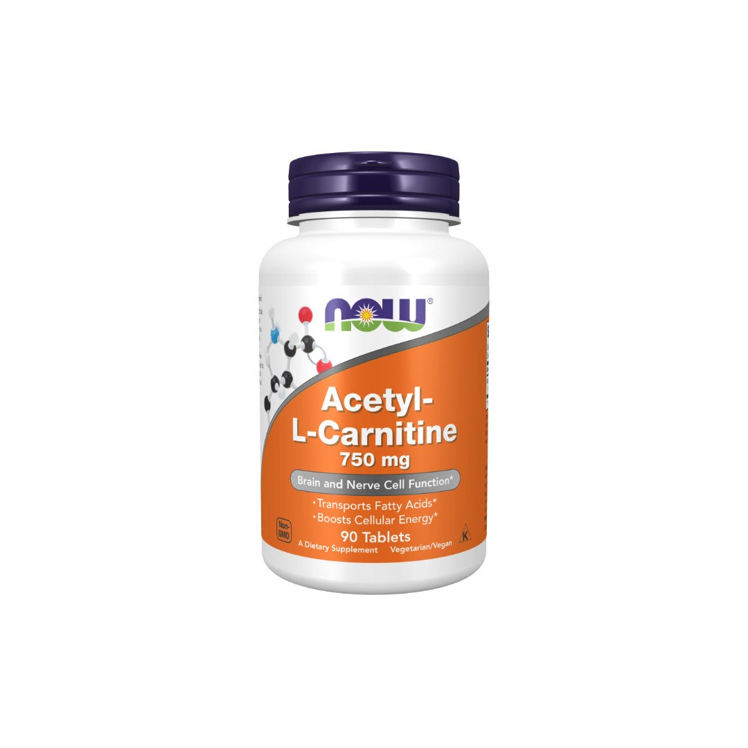 Acetyl-L-Carnitin 750 Mg 90 Tabletten Now Foods